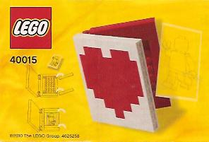 Heart Book polybag, 40015 Building Kit LEGO®   