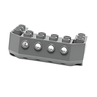 Train Front Sloping Base with 4 Studs, Part# 87619 Part LEGO® Dark Bluish Gray  