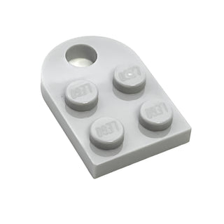 Plate, Modified 2x3 with Hole, Part# 3176 Part LEGO® Light Bluish Gray