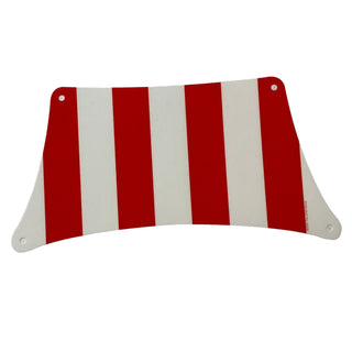 Cloth Sail 33x17 Top with Red Thick Stripes Pattern, Part# 69263 Part LEGO® White  