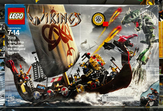 Viking Ship challenges the Midgard Serpent - 7018 Building Kit LEGO®   