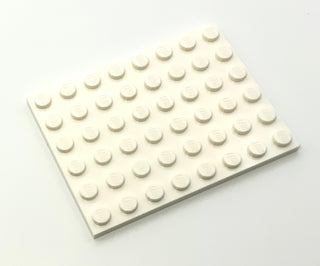 Plate 6x8, Part# 3036 Part LEGO® White 1 Part 