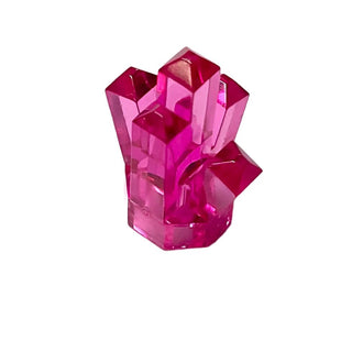 Rock 1x1 Crystal 5 Point Part# 52 Part LEGO® Trans-Dark Pink  