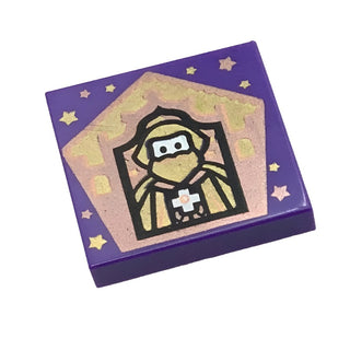 Tile 2x2 with Chocolate Frog Card Godric Gryffindor Pattern, Part# 3068pb1745 Part LEGO®   