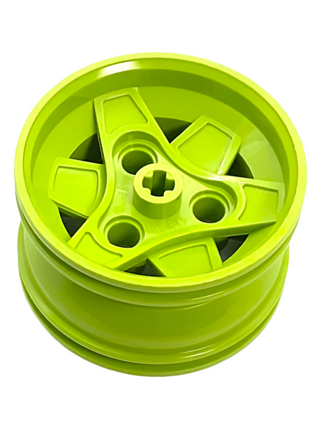 Wheel 43.2mm D. x 26mm Technic Racing Small, 3 Pin Holes, Part# 41896 Part LEGO® Lime