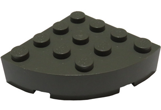 Brick Round Corner 4x4 Full Brick, Part# 2577 Part LEGO® Dark Gray  