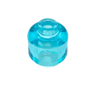 Minifigure, Head (Plain) - Hollow Stud, Part# 3626c Part LEGO® Trans-Light Blue  