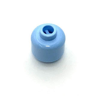 Minifigure, Head (Plain) - Blocked Open Stud, Part# 3626b Part LEGO® Bright Light Blue  