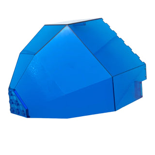 Panel 10x10x12 Quarter Dome, Part# 2409 Part LEGO® Very Good - Trans-Dark Blue  