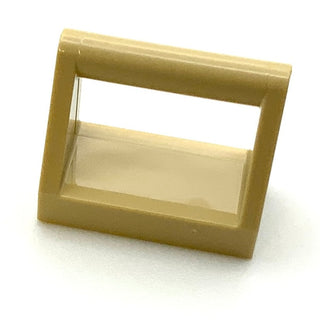 Tile Modified 1x2 with Bar Handle, Part# 2432 Part LEGO® Tan  