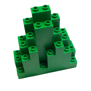 Rock Panel 3 x 8 x 7 Triangular (LURP) Part# 6083 Part LEGO® Green