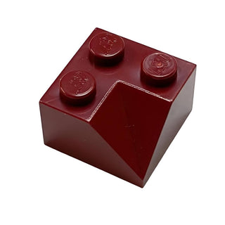 Slope 45 2x2 Double Concave, Part# 3046 Part LEGO® Dark Red  