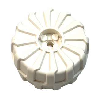 Wheel Hard Plastic Large (54mm D. x 30mm), Part# 2515 Part LEGO® Decent - White  