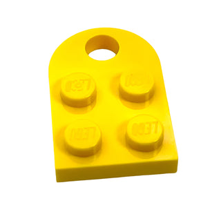 Plate, Modified 2x3 with Hole, Part# 3176 Part LEGO® Yellow