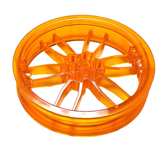 Wheel 75mm D. x 17mm Motorcycle, Part# 88517 Part LEGO® Trans-Orange  