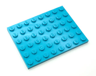 Plate 6x8, Part# 3036 Part LEGO® Medium Azure 1 Part 