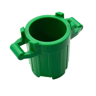 Trash Can Container with 4 Cover Holders, Part# 92926  LEGO® Green  