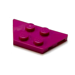 Wedge, Plate 2 x 4, Part# 51739 Part LEGO® Magneta  