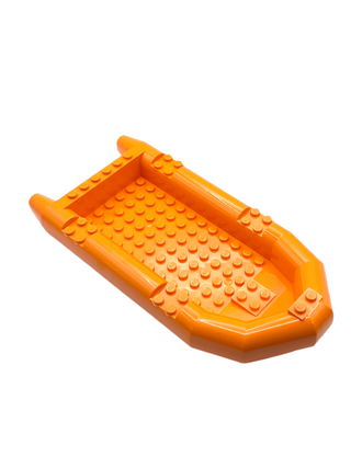 Boat, Rubber Raft, Large, Part# 62812 Part LEGO® Orange