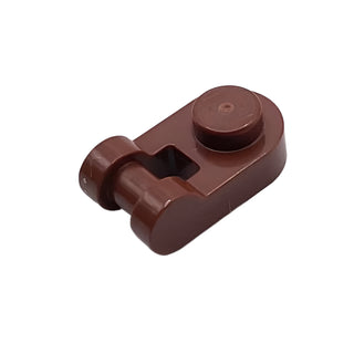 Plate Round 1x1 with Bar Handle, Part# 26047 Part LEGO® Reddish Brown