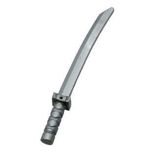 Sword Katana Square Guard, Part# 21459. Part LEGO® Flat Silver  