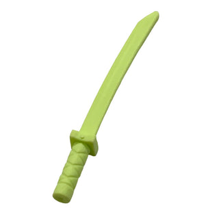 Sword Katana Square Guard, Part# 21459. Part LEGO® Yellowish Green  