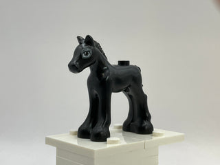 Horse, Friends, Foal with Dark Bluish Gray and White Eyes with 2 Eyelashes Pattern, 11241pb03 Minifigure LEGO®