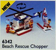 Beach Rescue Chopper, 6342 Building Kit LEGO®   