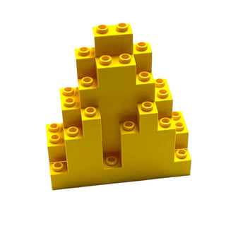 Rock Panel 3 x 8 x 7 Triangular (LURP) Part# 6083 Part LEGO® Yellow  