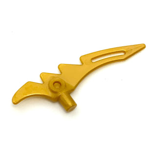 Crescent Blade, Part #98141. Part LEGO® Pearl Gold  