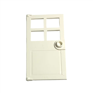 Door 1x4x6 with 4 Panes and Stud Handle, Part# 60623 Part LEGO® White  