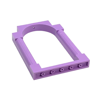 Door Frame 1x6x7 Arched with Notches and Rounded Pillars, Part# 40066 Part LEGO® Medium Lavender Very Good