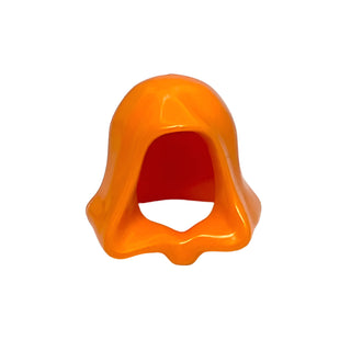 Minifigure Headgear, Jedi Hood, Part# 30381 Part LEGO® Orange