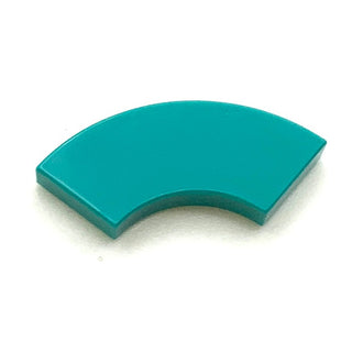 Tile Round Corner 2x2 Macaroni, Part# 27925 Part LEGO® Dark Turquoise  