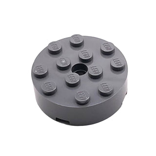 Brick Round 4x4 with Hole, Part# 87081 Part LEGO® Dark Bluish Gray 1 Part