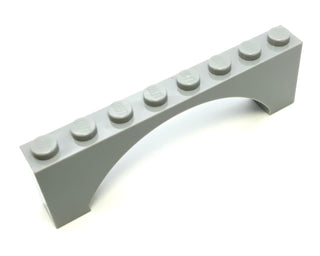 Arch 1x8x2 Raised, Part# 16577 Part LEGO® Light Bluish Gray  