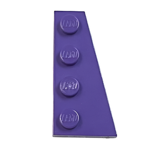 Wedge, Plate 4 x 2 Right, Part# 41769 Part LEGO® Dark Purple  