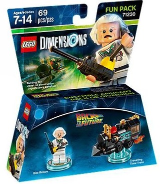 Fun Pack - Back to the Future (Doc Brown and Traveling Time Train), 71230 Building Kit LEGO®   