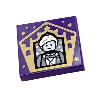 Tile 2x2 with Chocolate Frog Card Newt Scamander Pattern, Part# 3068pb1751 Part LEGO®   