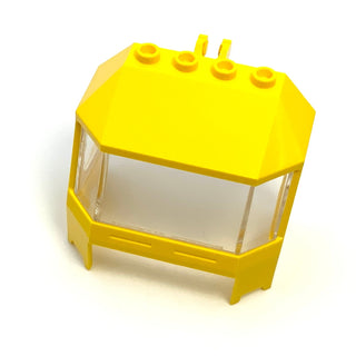 Windscreen 4x6x4 Cab with Hinge and 1x4 Bottom Cutout, Part# 45406 + 46103 Part LEGO® Yellow  