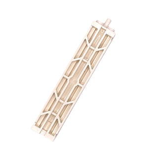 Support 2x2x8 with Grooves and Top Peg (Lattice on 2 Sides), Part# 30646a Part LEGO® Decent - White