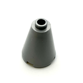 Cone 2x2x2 - Open Stud, Part# 3942c Part LEGO® Flat Silver  