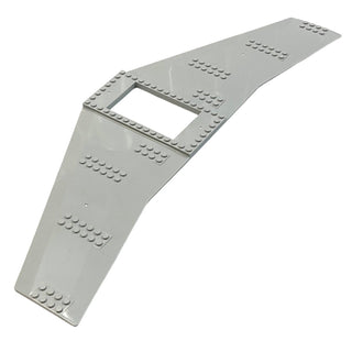 Wing Plate 20x56 with 6x10 Cutout and No Holes, Part# 54093 Part LEGO® Very Good - Light Bluish Gray  