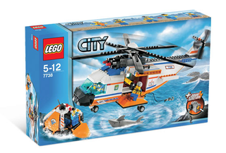 Coast Guard Helicopter & Life Raft, 7738-1 Building Kit LEGO®   