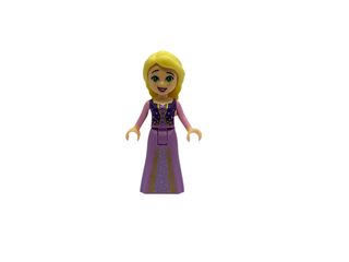 Rapunzel - Mini Doll, Bright Pink Flowers, Dark Purple Vest Open, dp059 Minifigure LEGO®   