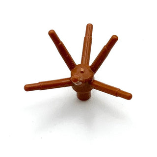 Plant Flower Stem with Bar and Six Stems, Part# 19119 Part LEGO® Dark Orange  