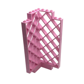 Belville Wall, Lattice 6 x 6 x 12 Corner, Part# 30016 Part LEGO® Bright Pink Very Good