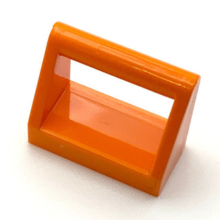 Tile Modified 1x2 with Bar Handle, Part# 2432 Part LEGO® Orange  