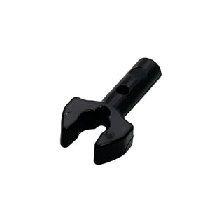 Bar 1L with Clip Mechanical Claw - Cut Edges and Hole on Side, Part# 48729b Part LEGO® Black