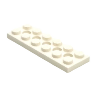 Technic, Plate 2x6 with 5 Holes, Part# 32001 Part LEGO® White